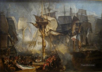 Batalla naval de Joseph Mallord William Turner Pinturas al óleo